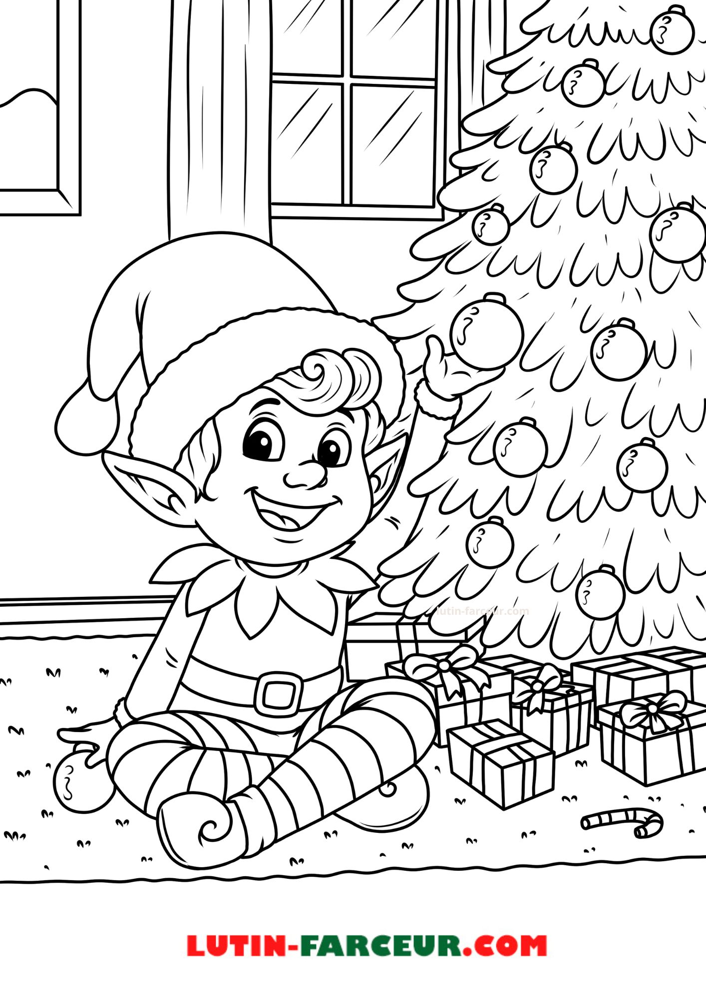 Pochoirs Gnome De Noël En Bois - Set Empreintes De Pas Et Silhouette - Déco Fenêtre Et Farces Festives