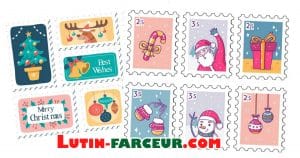 Set De 6 Tampons De Noël En Bois – Motifs Père Noël, Sapin, Flocon, Bonhomme De Neige – Pour Cartes, Emballages, DIY – Hauteur 3 Cm