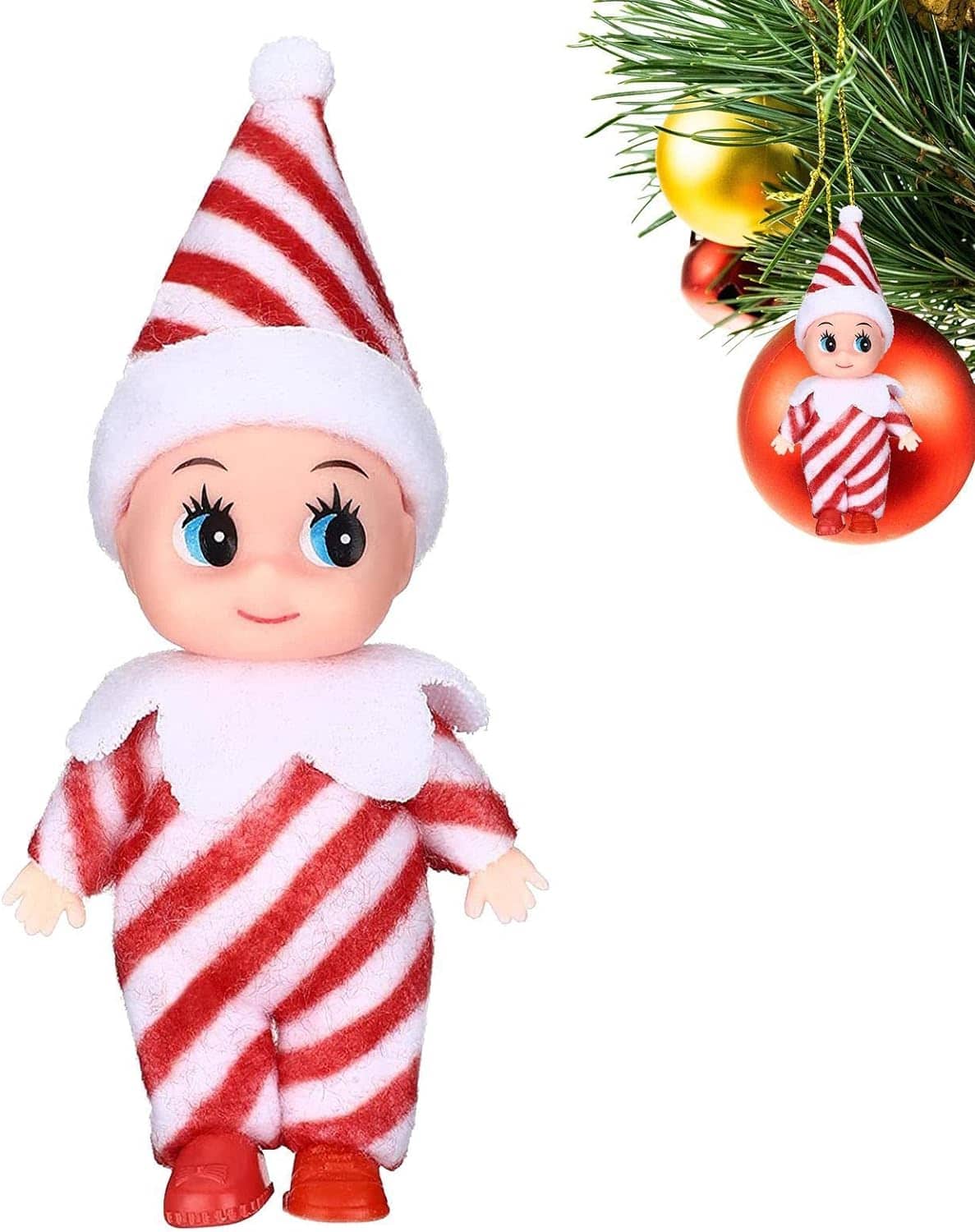 Faire-part naissance bébé elfe lutin de Noël en téléchargement gratuit