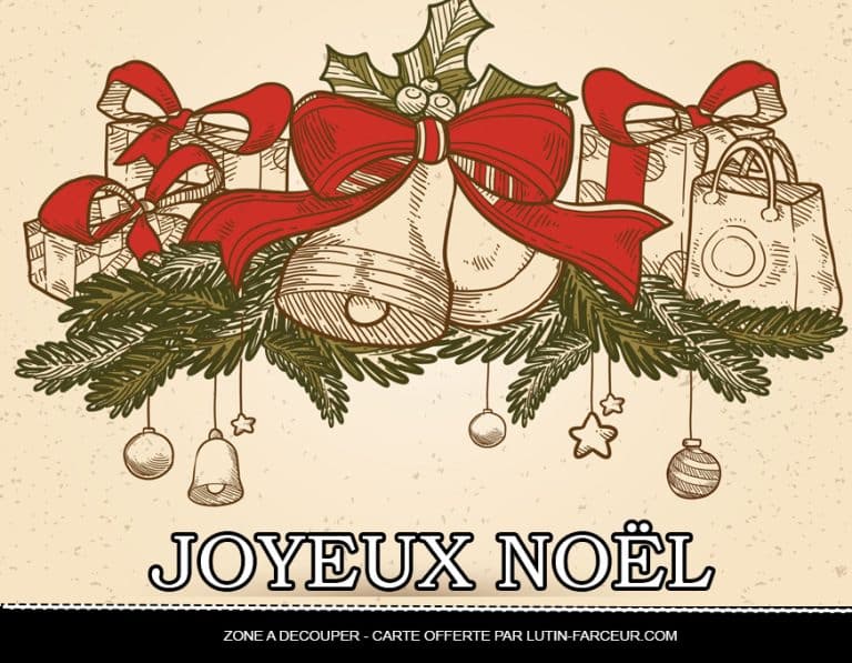 Joyeux noel vintage &agrave; imprimer - Dessin de No&euml;l
