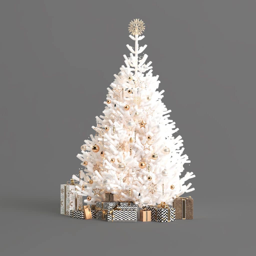 Sapin Dor Et Blanc Bien Choisir La D coration En Harmonie Lutin 