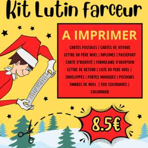 Carte En Bois Personnalisée "Retour Du Lutin Farceur" - Prénom Et Message Modifiables - Accessoire Elf On The Shelf - Déco Noël Enfant