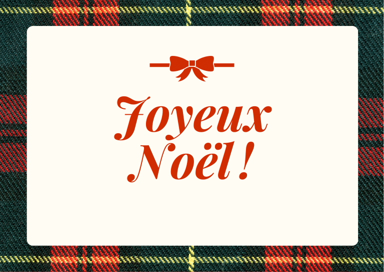 Sc&egrave;ne enneig&eacute;e sur une carte de No&euml;l.