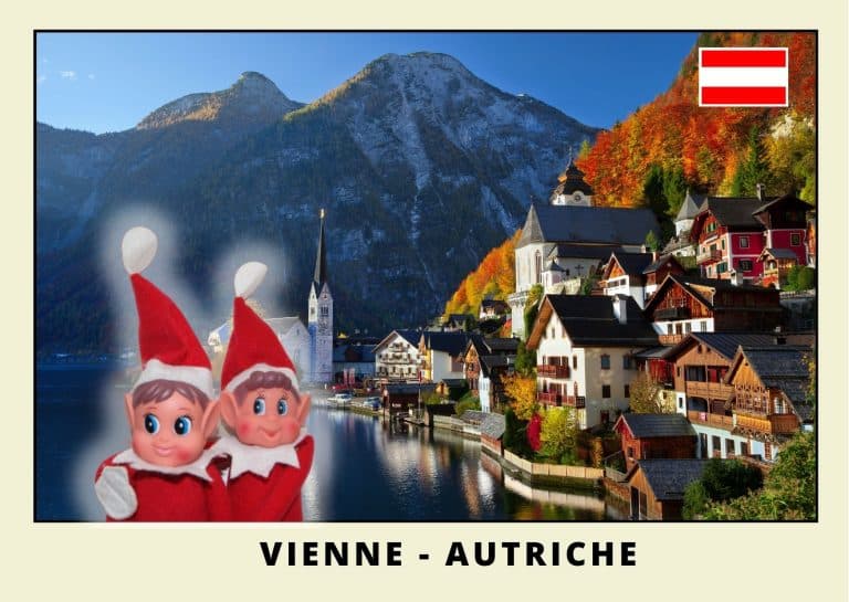 Imprimer la carte postale des 2 lutins farceurs rouges en autriche