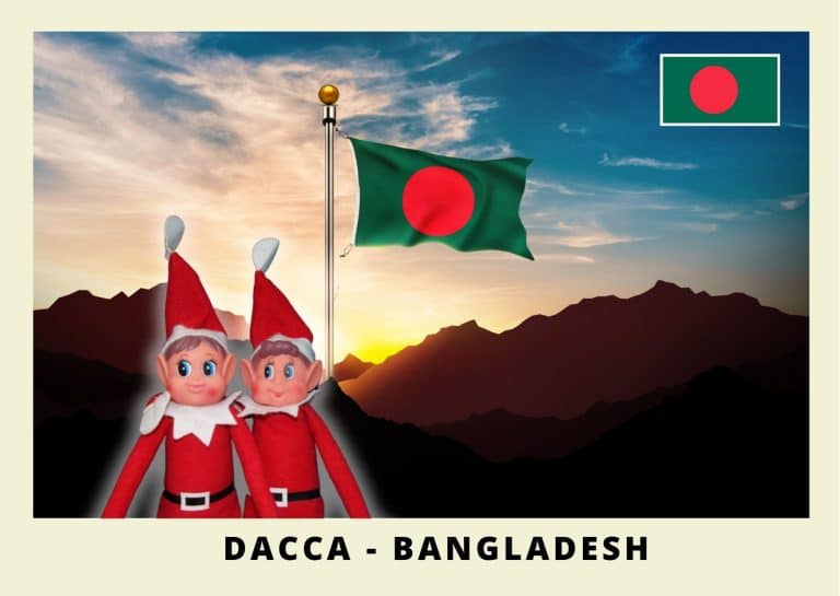 Imprimer la carte postale des 2 lutins farceurs au Bangladesh