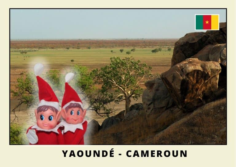 Imprimer la carte postale des 2 lutins farceurs rouges au cameroun