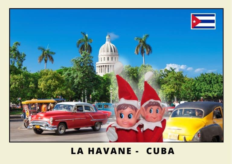 Imprimer la carte postale des 2 lutins farceurs a cuba