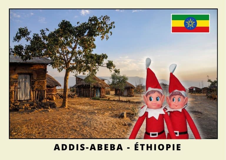 Imprimer la carte postale des 2 lutins farceurs en Ethiopie