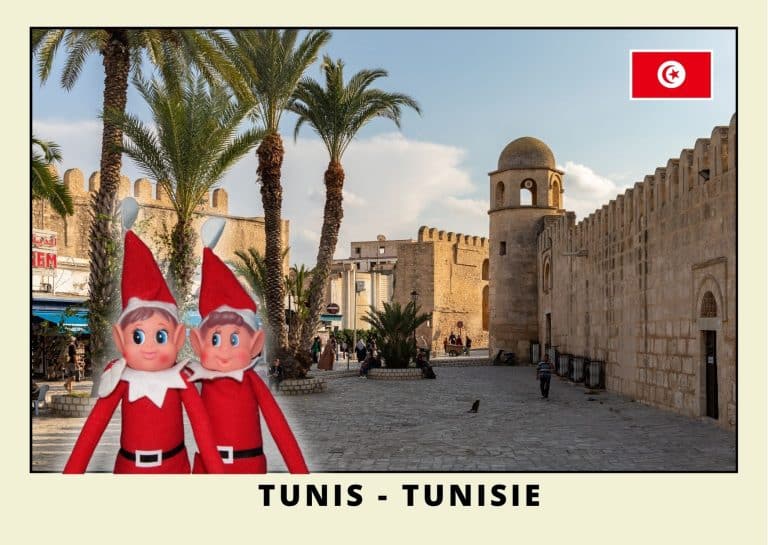 Imprimer la carte postale des 2 lutins farceurs rouges en tunisie