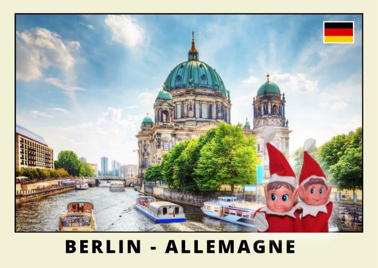 Imprimer la carte postale des 2 lutins farceurs rouges en allemagne