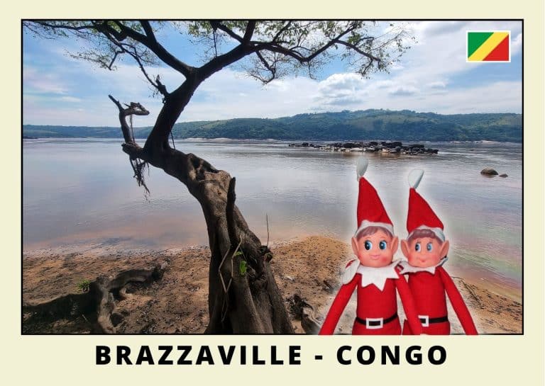 Imprimer la carte postale des 2 lutins farceurs rouges au congo