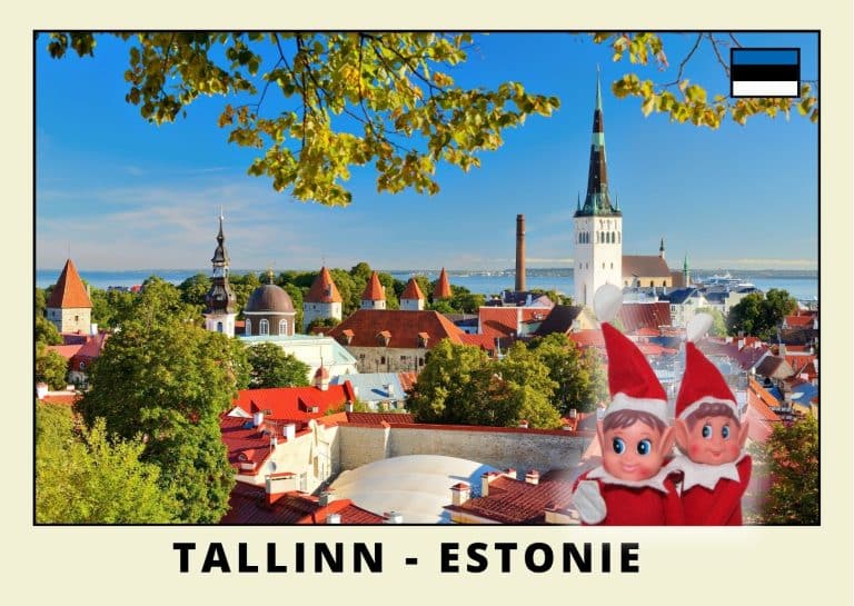 Imprimer la carte postale des 2 lutins farceurs rouges en Estonie