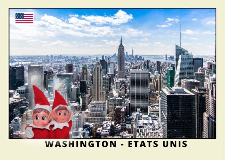 Imprimer la carte postale des 2 lutins farceurs rouges aux USA