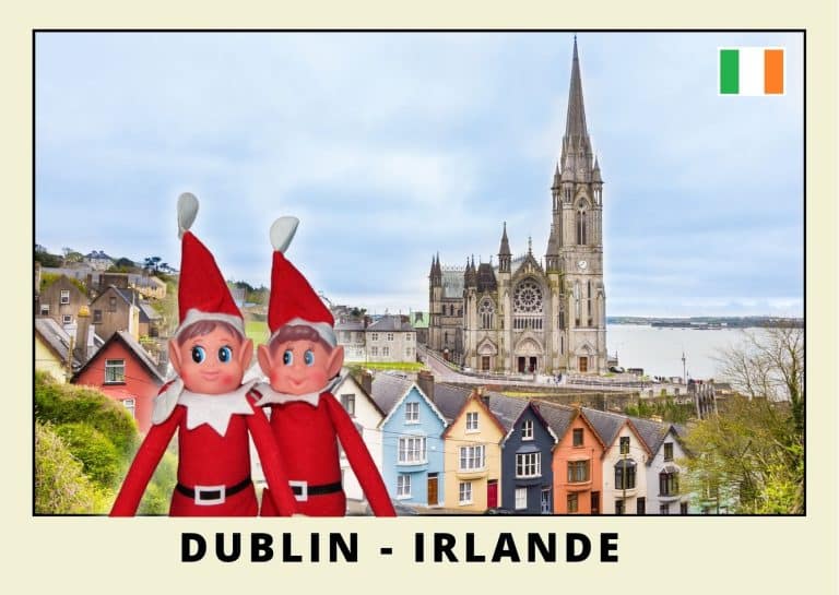 Imprimer la carte postale des 2 lutins farceurs rouges en Irlande