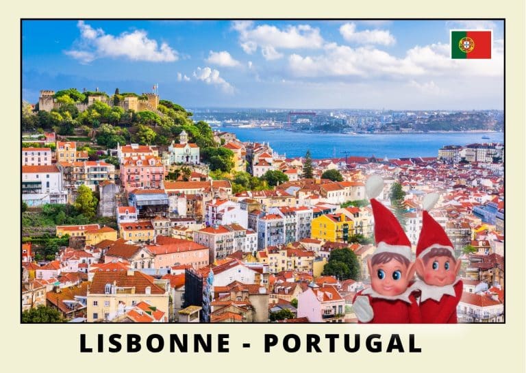 Imprimer la carte postale des 2 lutins farceurs rouges au portugal
