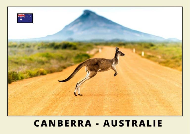 Carte postale du lutin rouge en Australie