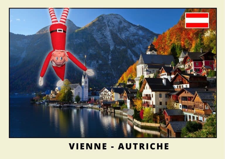 Carte postale du lutin rouge en Autriche