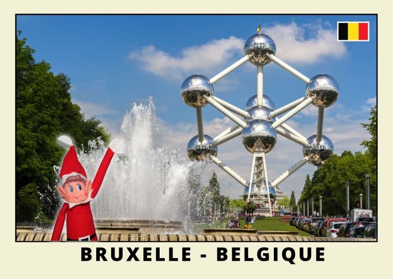 Carte postale du lutin rouge en Belgique