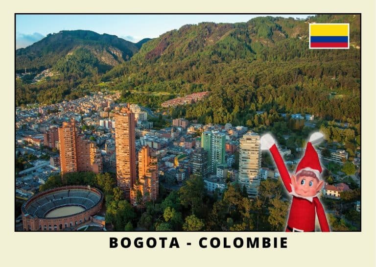 Carte postale du lutin rouge en Colombie