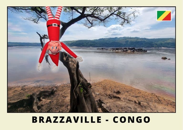 Carte postale du lutin rouge au Congo