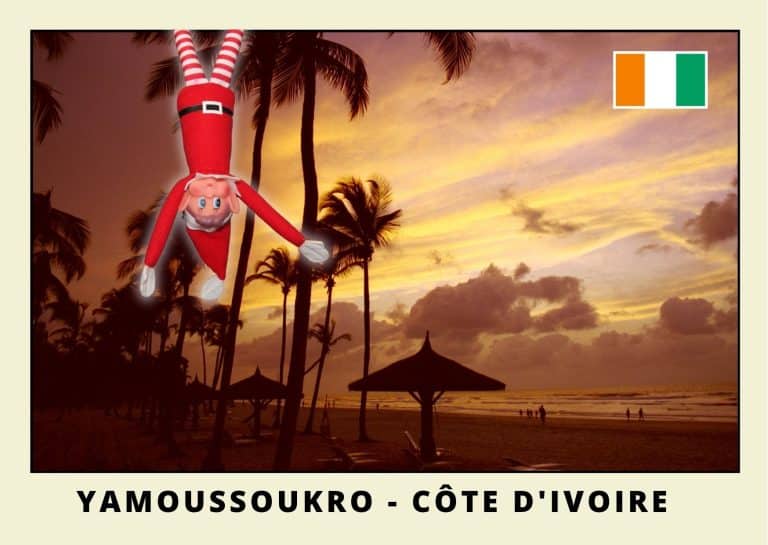 Carte postale du lutin rouge en Cote d'Ivoire