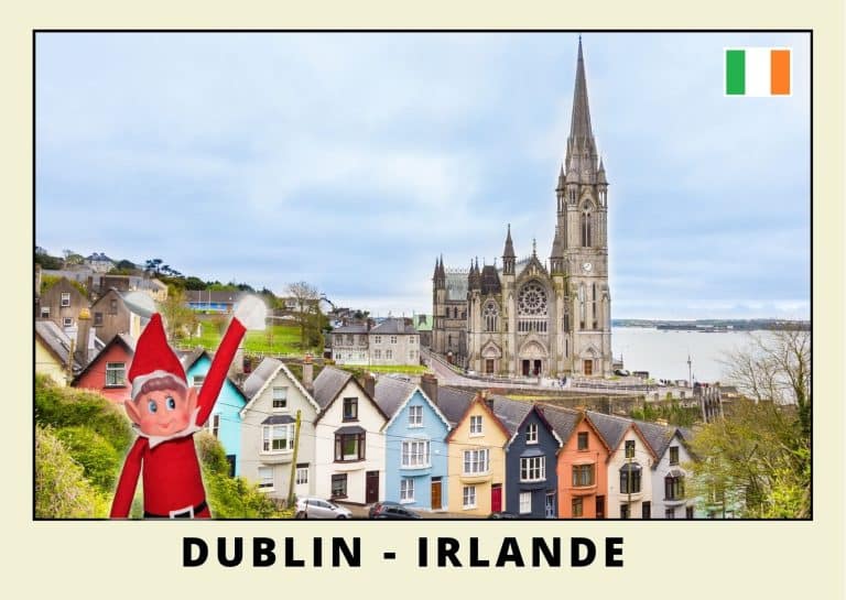 Carte postale du lutin farceur rouge en Irlande