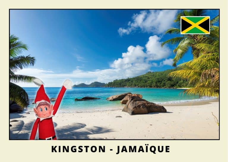 Carte postale du lutin farceur rouge en Jamaique