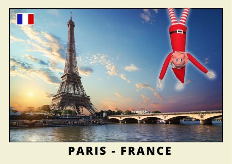 Carte postale du lutin farceur rouge a paris