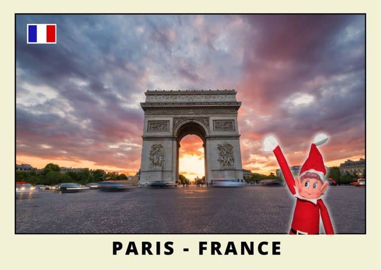 Carte postale du lutin farceur rouge a paris 4
