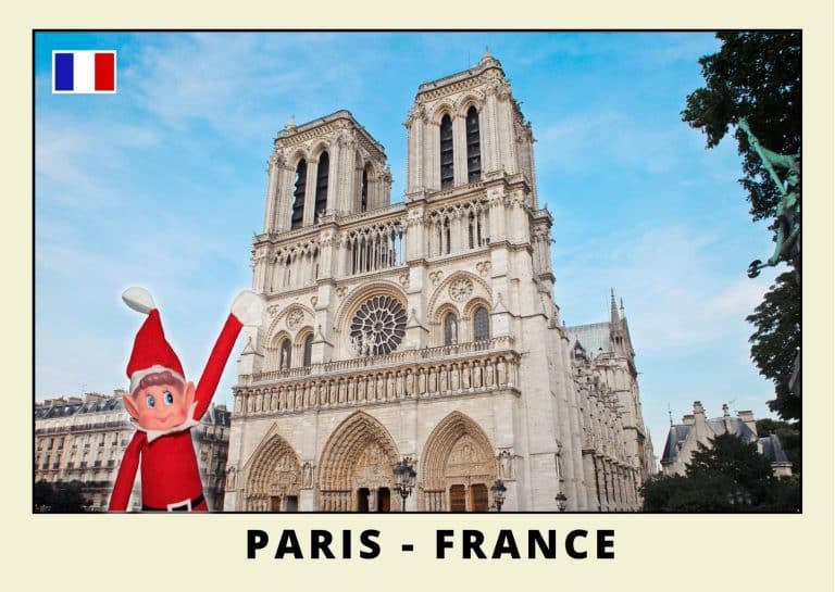 Carte postale du lutin farceur rouge a paris 10