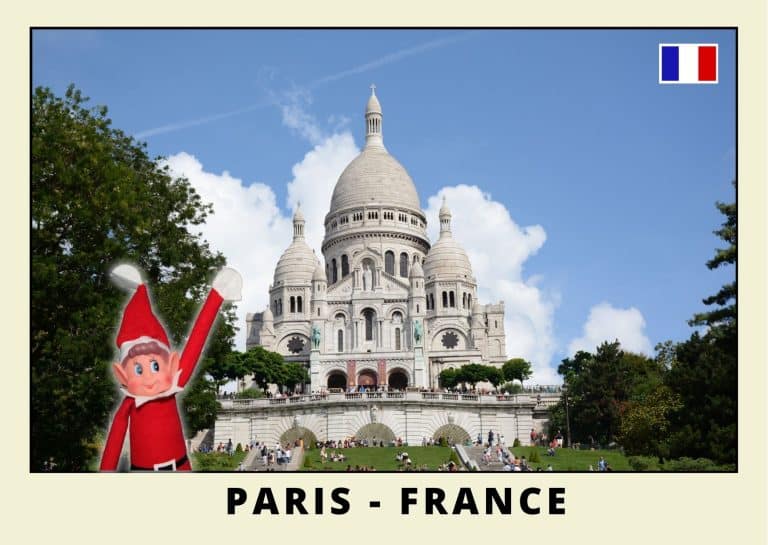 Carte postale du lutin farceur rouge a paris 11