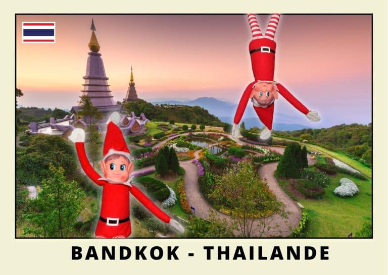 Imprimer la carte postale des 2 lutins farceurs rouges en thailande