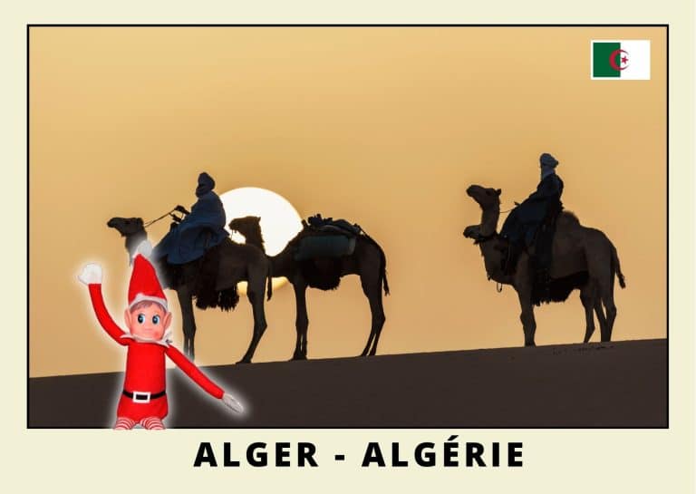 Carte postale lutine rouge en Alg&eacute;rie