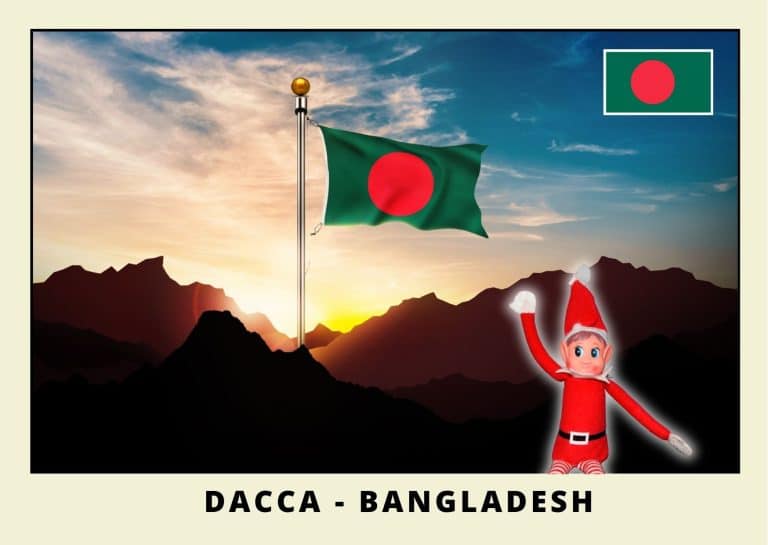 Carte postale lutine rouge au Bangladesh
