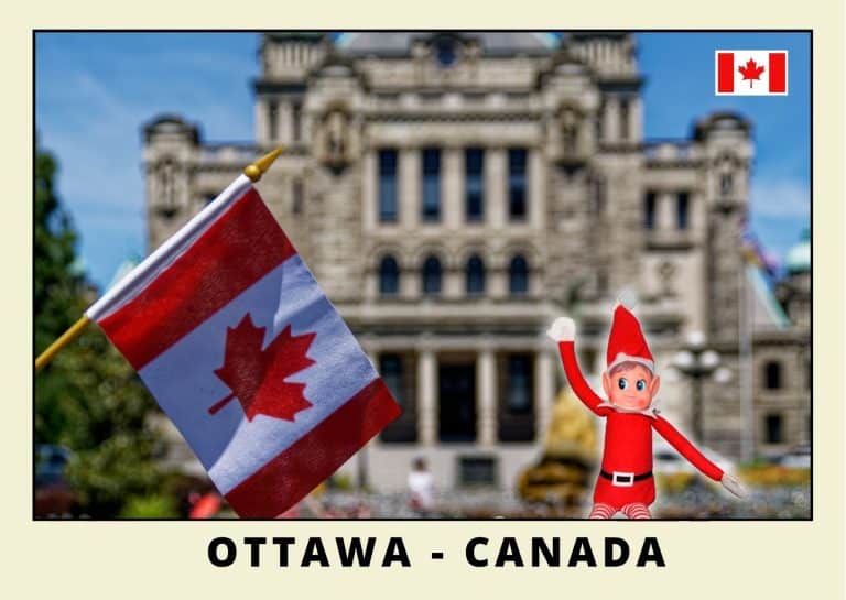 Carte postale lutine rouge au Canada