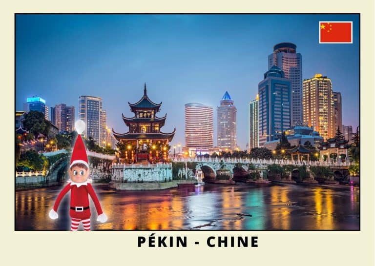 Carte postale lutine rouge en Chine