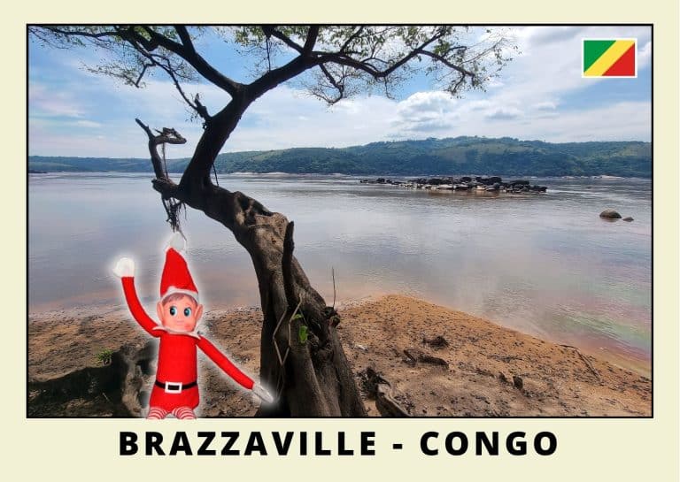 Carte postale lutine rouge au Congo
