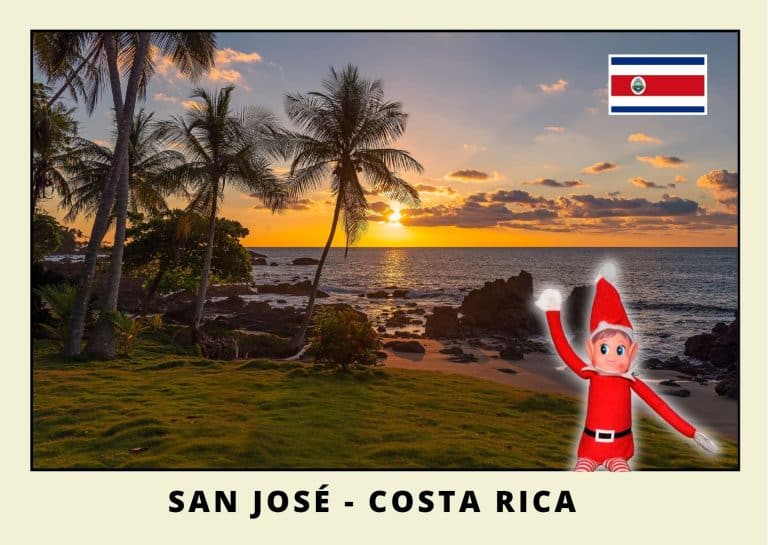 Carte postale lutine rouge au costa rica