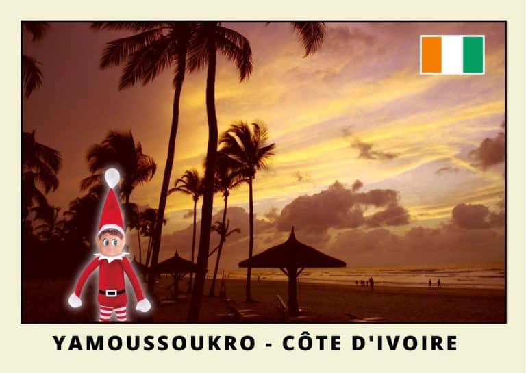 Carte postale lutine rouge en Cote d'Ivoire