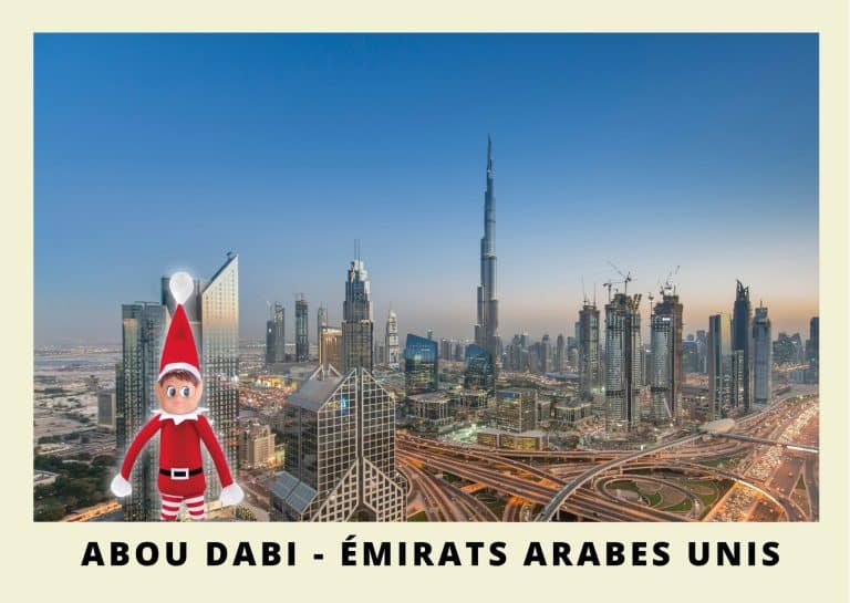 Carte postale lutine rouge aux Emirats