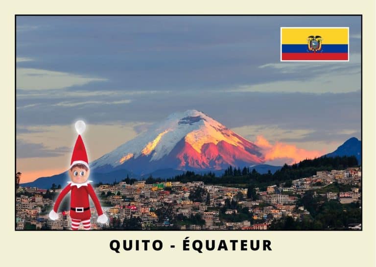 Carte postale lutine rouge en Equateur