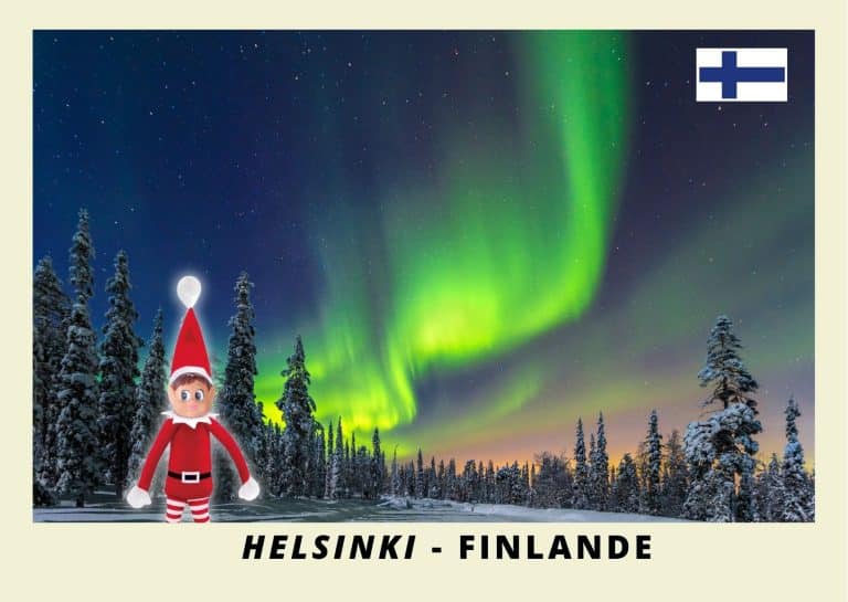 Carte postale lutine rouge en Finlande