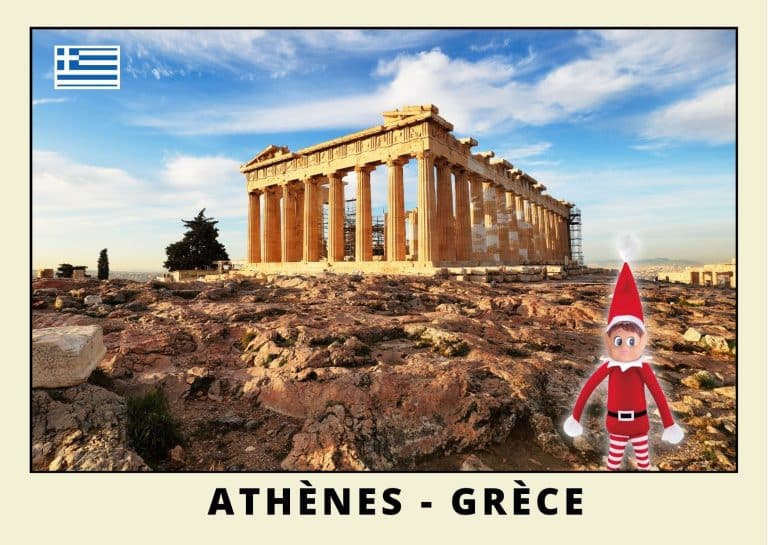 Carte postale lutine rouge en Grece