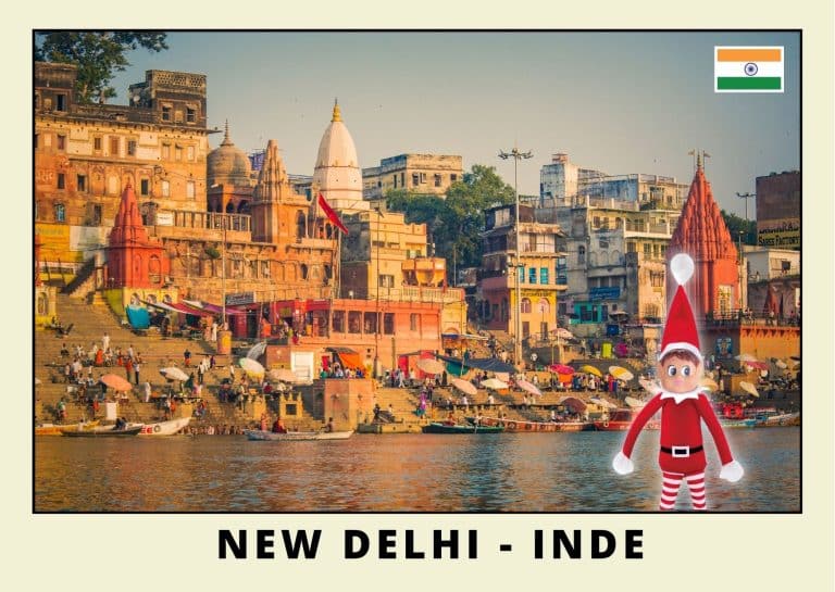 Carte postale lutine rouge en Inde 2