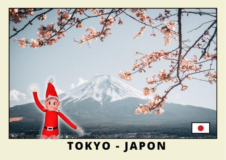 Carte postale lutine rouge au Japon