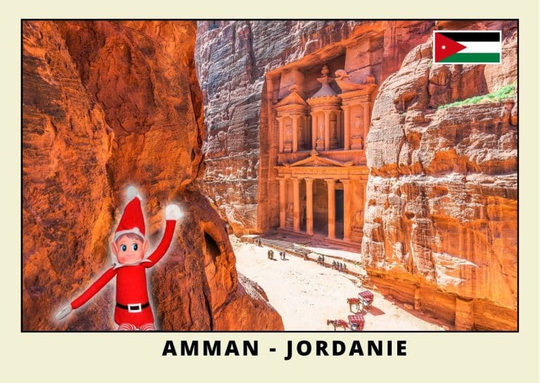 Carte postale lutine rouge en Jordanie