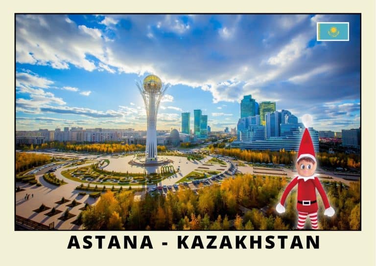 Carte postale lutine rouge Kazak