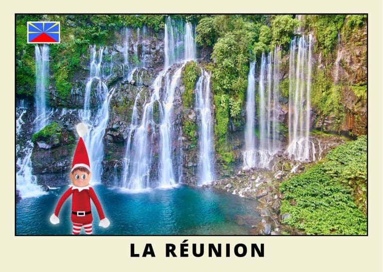 Carte postale lutine rouge &agrave; la R&eacute;union