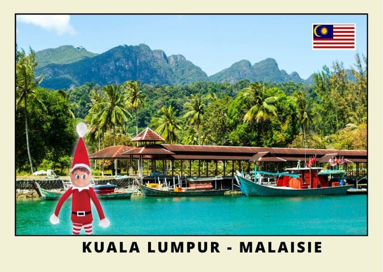 Carte postale lutine rouge en Malaisie