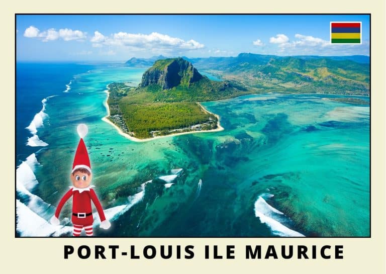 Carte postale lutine rouge a l'ile Maurice